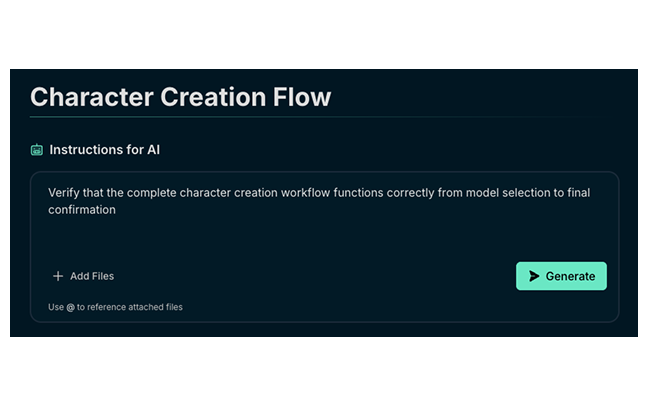 BugHunter setup test cases screen